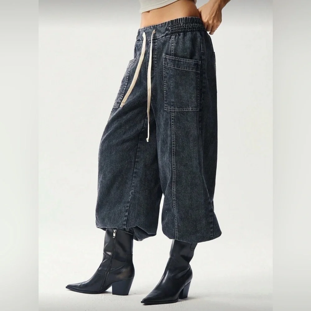 NEW Women's Black Wide-Leg Pants